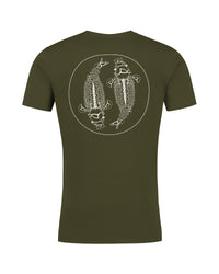 Damski T-shirt Mandala - Dark Olive