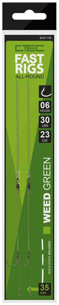 Fast Carp Rigs - Weedy Green - 2 szt.