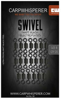 Obrotówki karpiowe - 20 sztuk - Rozmiar 8