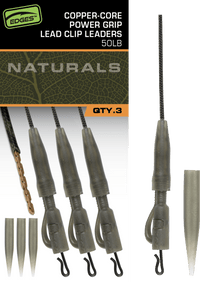 Edges Naturals Miedziany rdzeń Power Grip Lead Clip Przypony