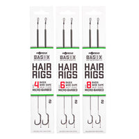 Basix Hair Rigs - szeroki otwór - bez zadziora