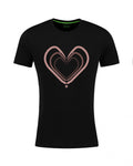 Damski T-shirt Love - Czarny