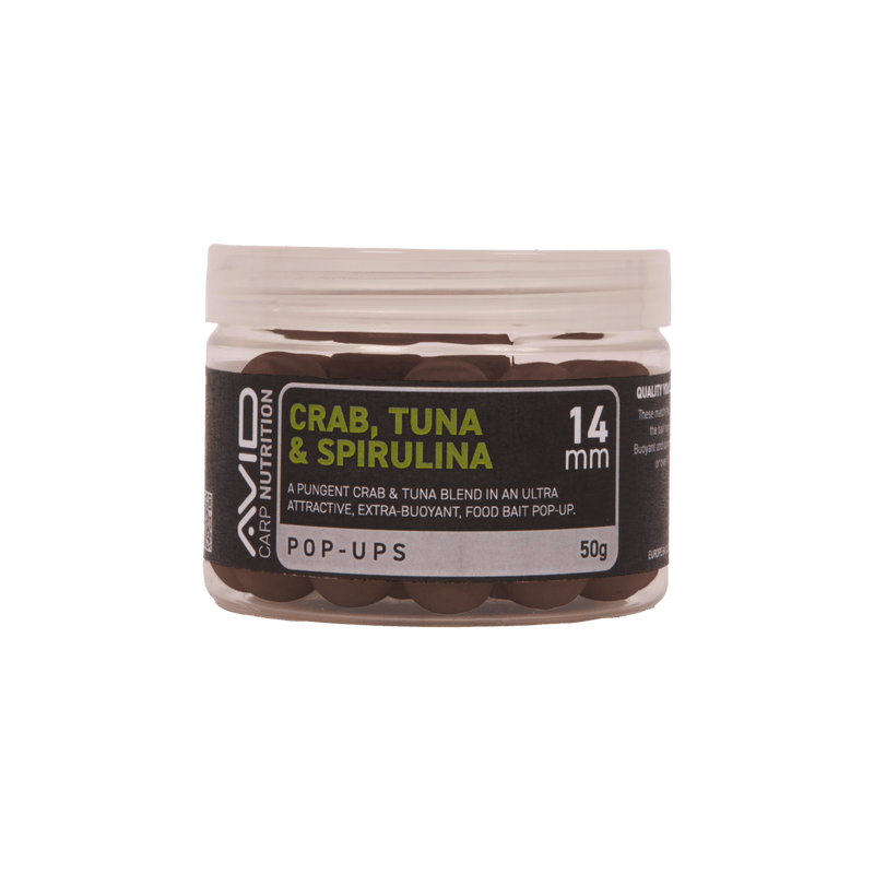 Crab, Tuna & Spirulina - Pop-upy - 14mm - Naturalne