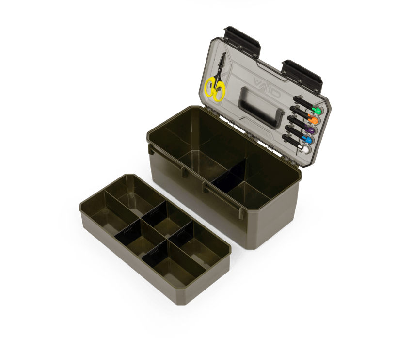 Avid Carp XL - Reload Accessory Box - Tacklebox - Incl. Needles + Scissors - KarperCentrale
