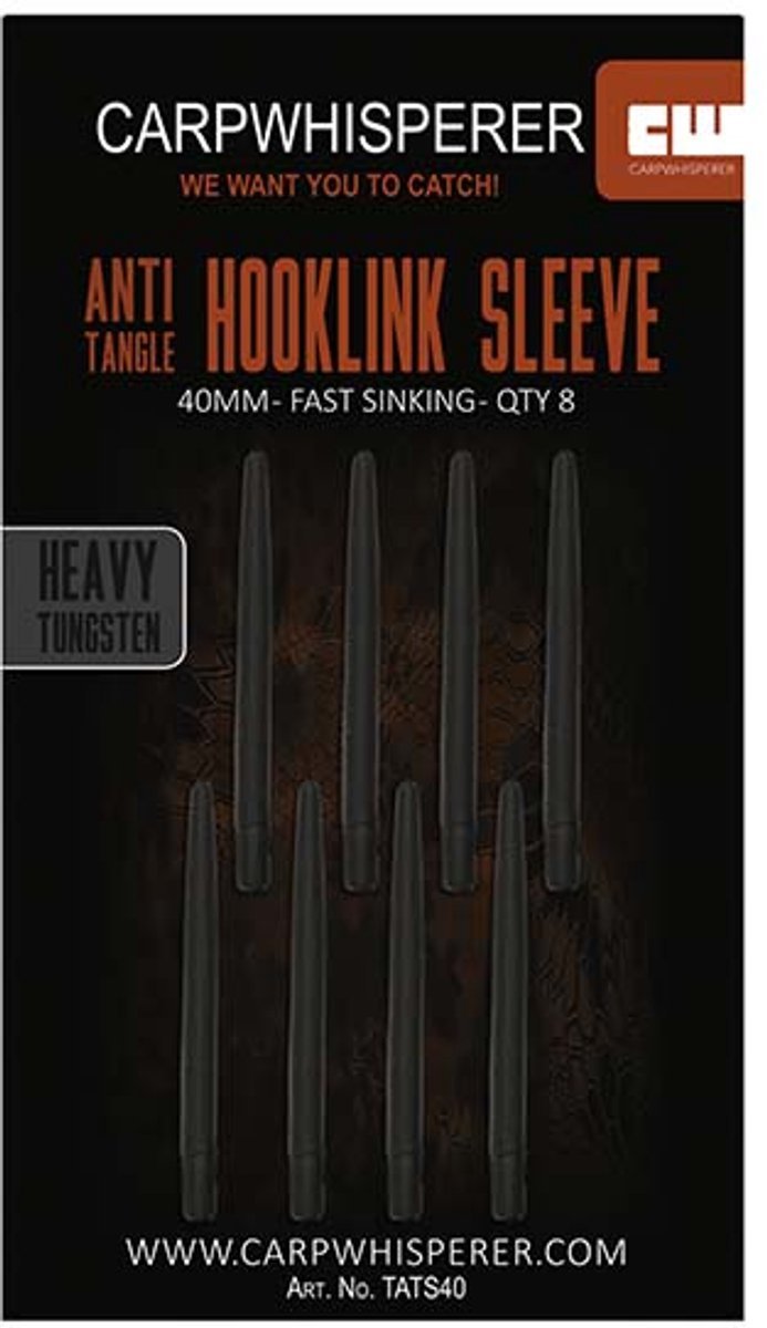 Carp Whisperer Anti Tangle Sleeves - Heavy Tungsten - KarperCentrale