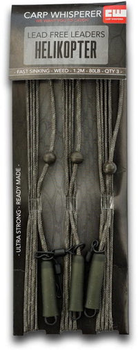 Carp Whisperer Helikopter Leader - Ready Made - 100cm - Weedy Green - KarperCentrale