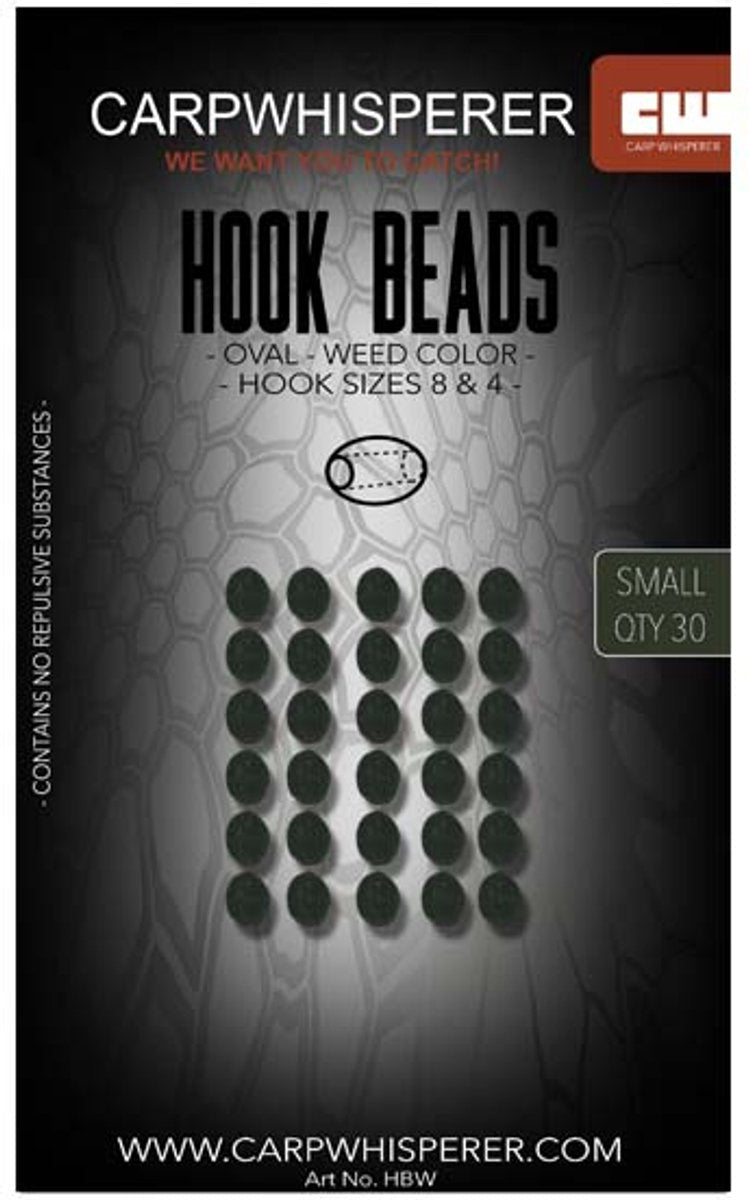 Koraliki na haczyk - Zielony trawiasty - 30 szt.