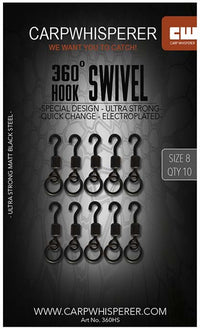 Carp Whisperer Hook Swivel - 360 Degrees - KarperCentrale