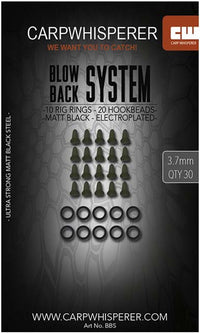 Carp Whisperer Round Rig Rings - Blow Back System - 10pcs - Weedy Green - KarperCentrale