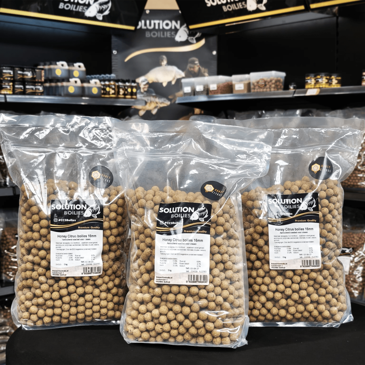 CC Solution Boilies Honey Citrus Boilies - 15KG - Box Deal - KarperCentrale