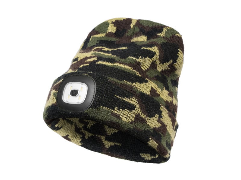 CamouLED – Zimowa czapka – Światło LED – Czapka zimowa