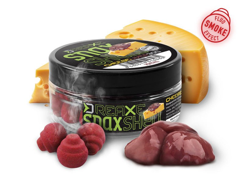 D Snax - Cheese & Liver - kształt muszli - efekt dymu - wafters