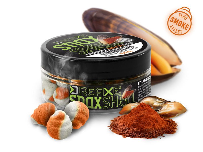 Delphin D Snax - Mussel & Spices - Schelpvorm - Smoke Effect - Wafters - KarperCentrale