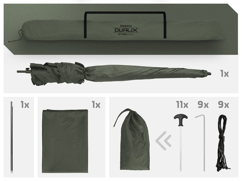 Co jest w pudełku – DualiX - STABIL - Parasol Pawilon