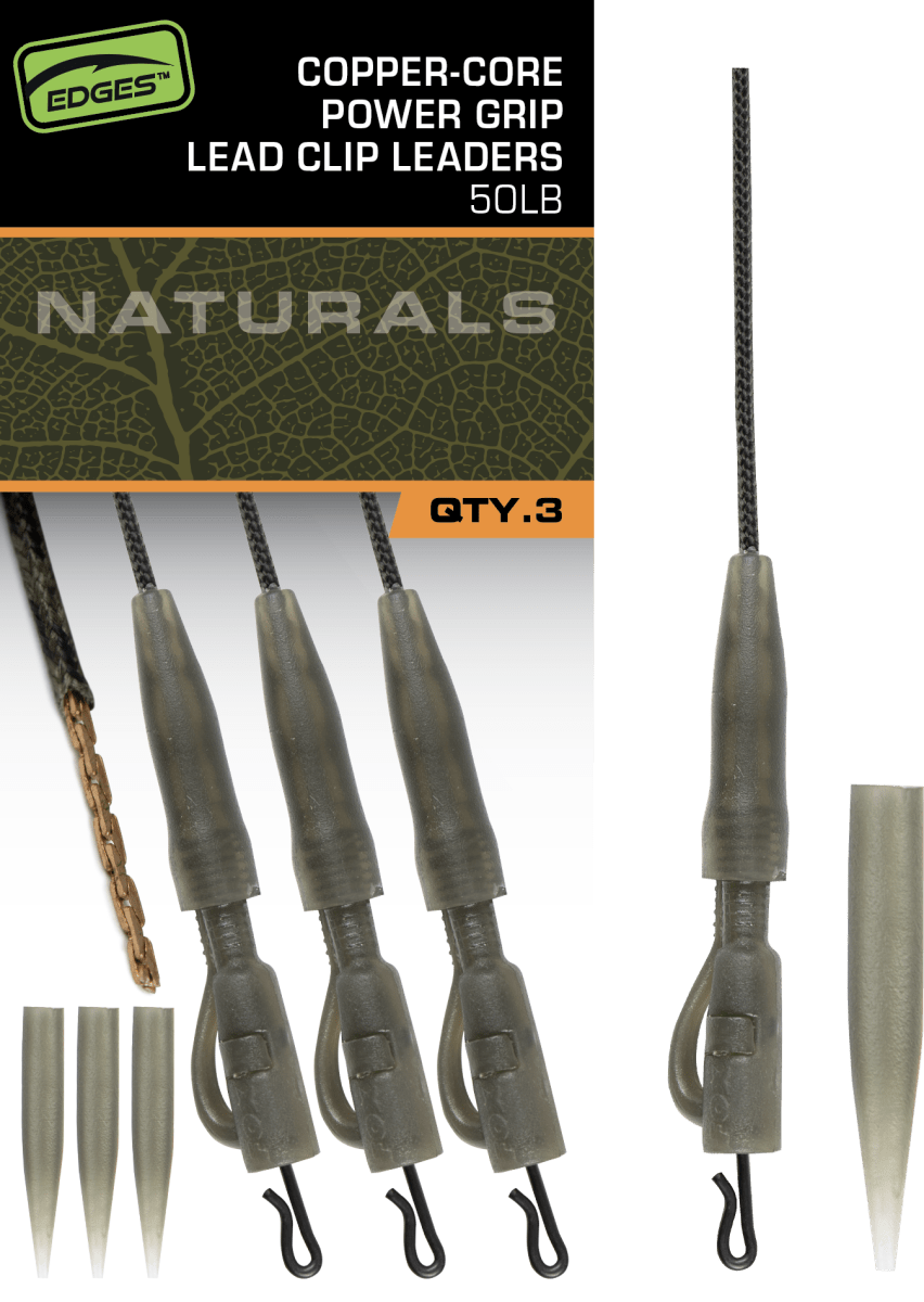 Edges Naturals Kupferkern Power Grip Blei Clip Vorfächer