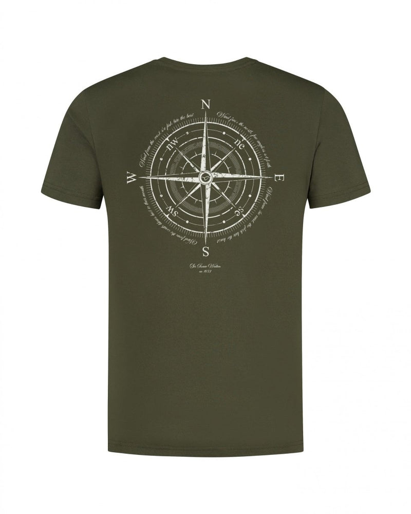 Koszulka Compass - Ciemna Oliwka