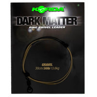 Korda Dark Matter Leader - 30cm - Ring Swivel Clear - 30LB - KarperCentrale