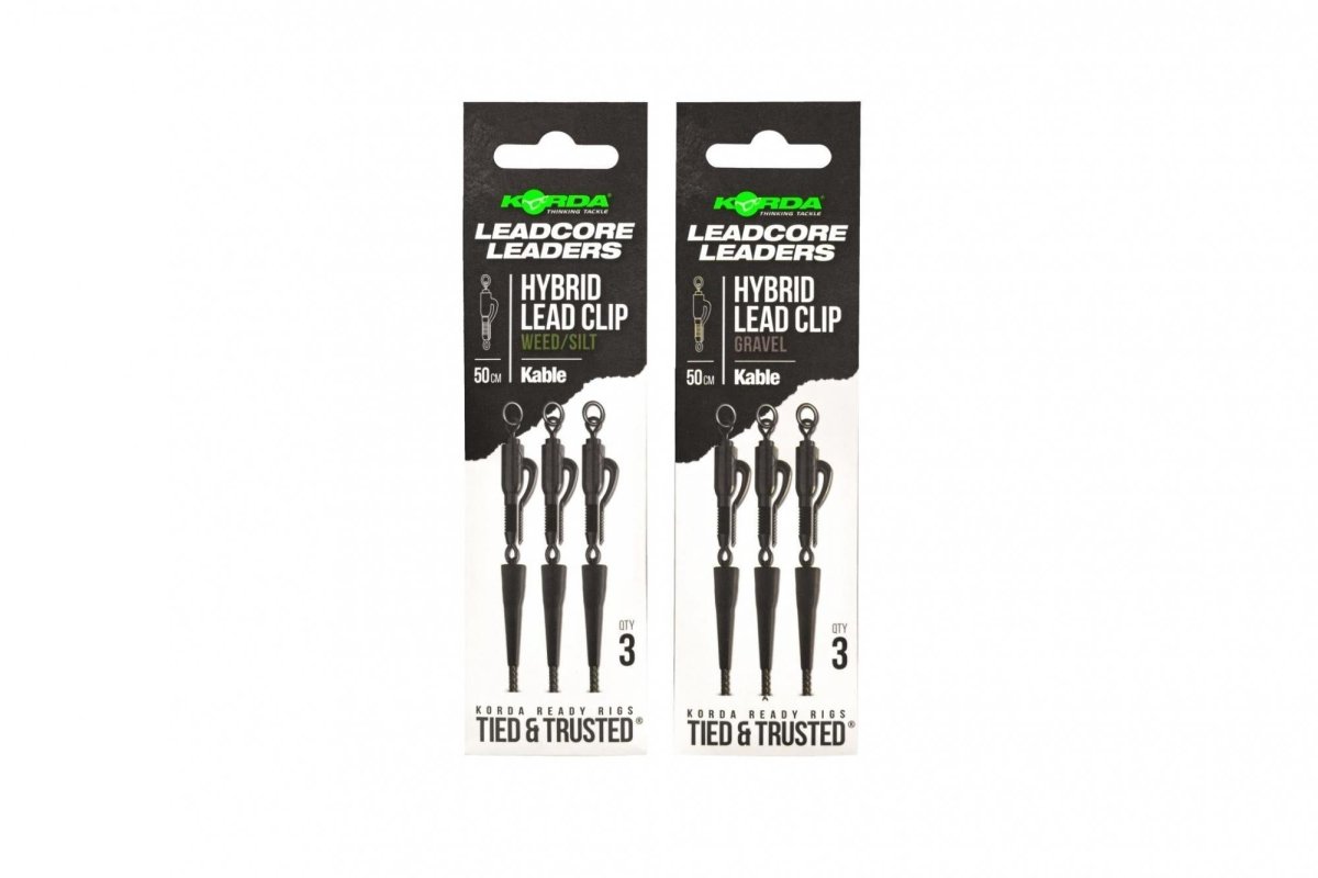 Kable Leadcore Bas de ligne - 50cm - Clip plomb hybride