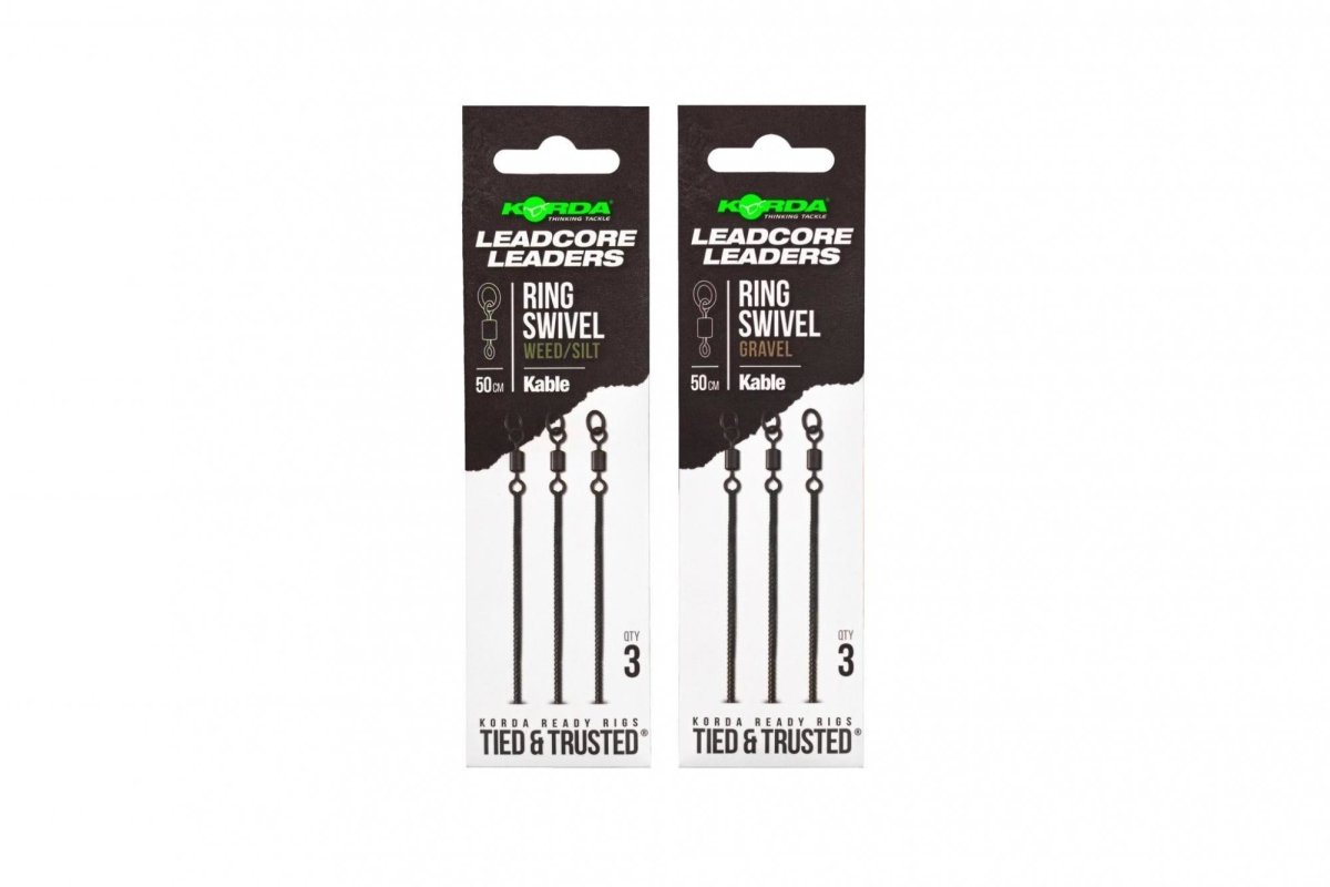 Kable Leadcore bas de ligne - 50cm - émerillon anneau