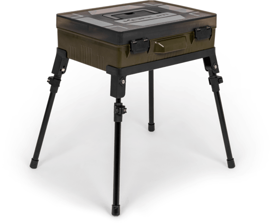 Korum MEGA BloX - Fully Loaded - Tackle Station - Telescopic Legs - KarperCentrale