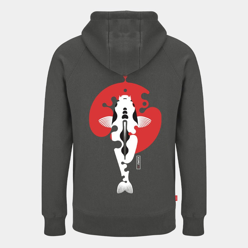 Bluza z kapturem - Rising Sun - Szara