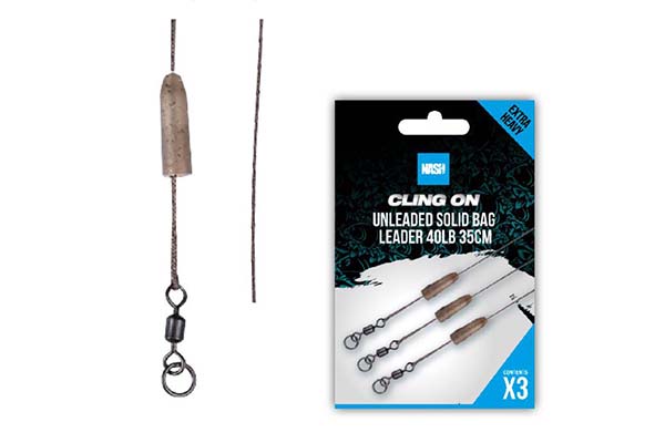 Nash Tackle Ready Tied Unleaded Leader - Solid Bag - KarperCentrale