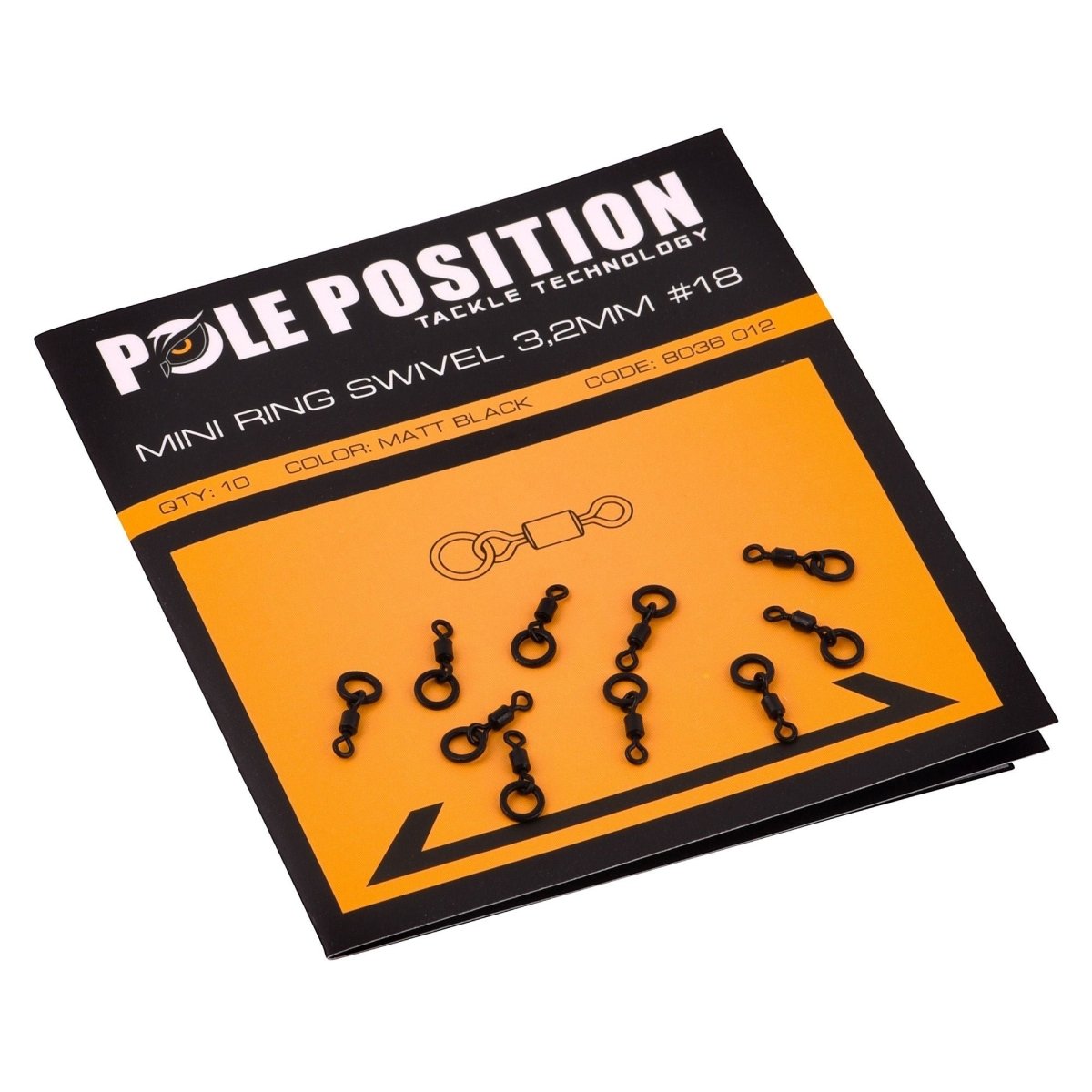 Pole Position Mini Ring Swivels - 3.2mm - Size 18 - KarperCentrale