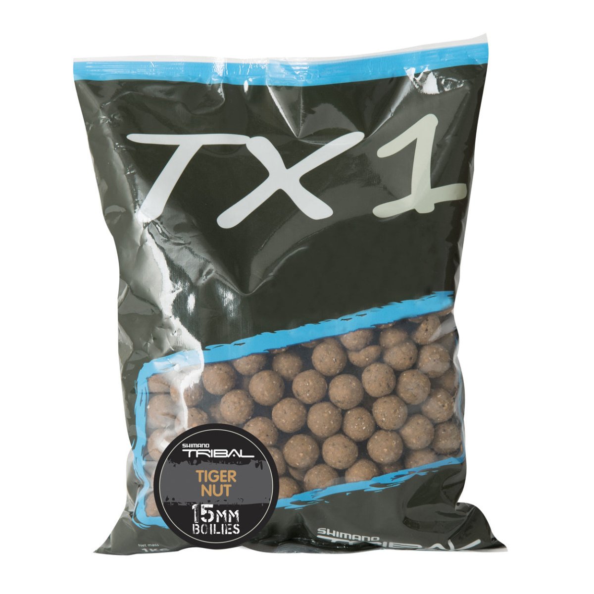 Shimano TX1 Tiger Nut Boilies - 1KG - Bruin - KarperCentrale