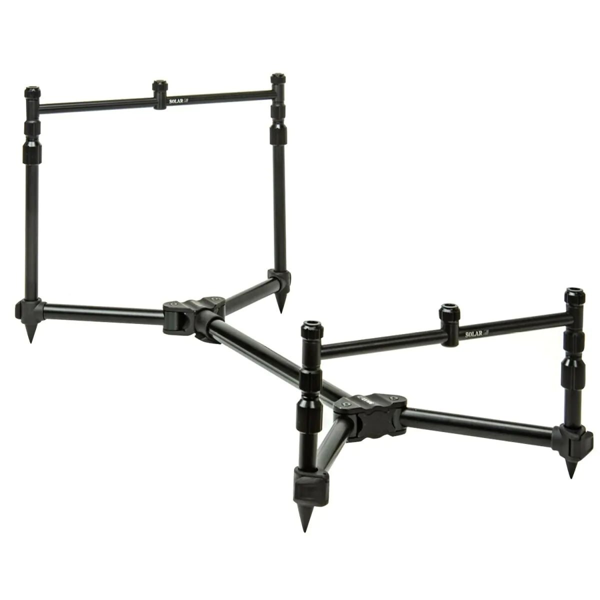 Solar Tackle A1 - Ground Pod - 3 - Rods - Aluminium - 2x 4'' + 2x 6'' Legs - KarperCentrale