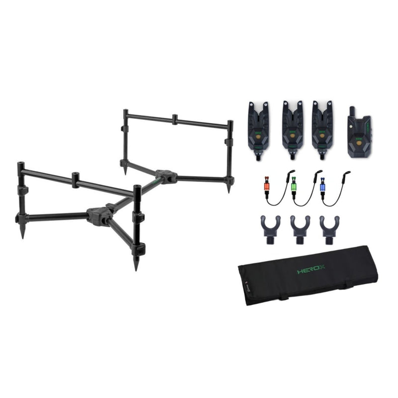 HeroX zestaw pod 3 wędki - komplet