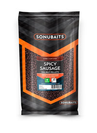 Spicy Sausage - Pellets z halibuta