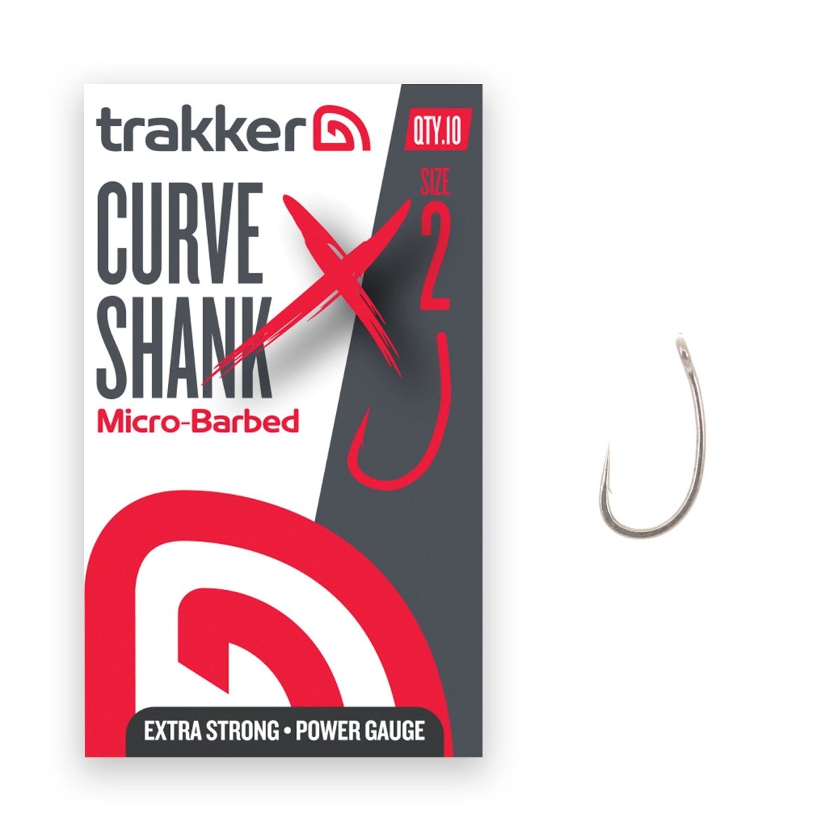 Trakker Curve Shank XS Hooks - Micro Barbed - KarperCentrale